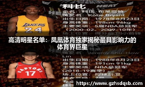 高清明星名单：凤凰体育独家揭秘最具影响力的体育界巨星