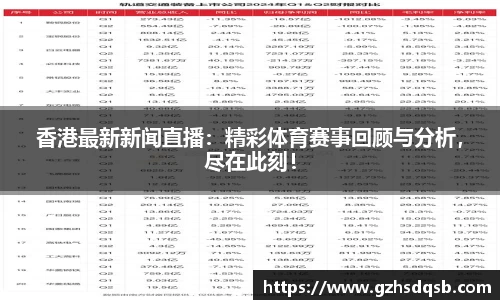 香港最新新闻直播：精彩体育赛事回顾与分析，尽在此刻！